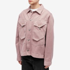 Objects IV Life Men's Traditional Denim Jacket in Washed Taupe