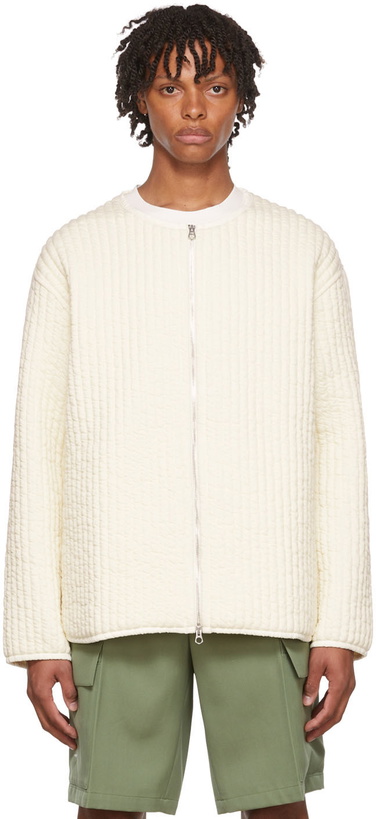 Photo: Jil Sander Off-White Cotton Jacket