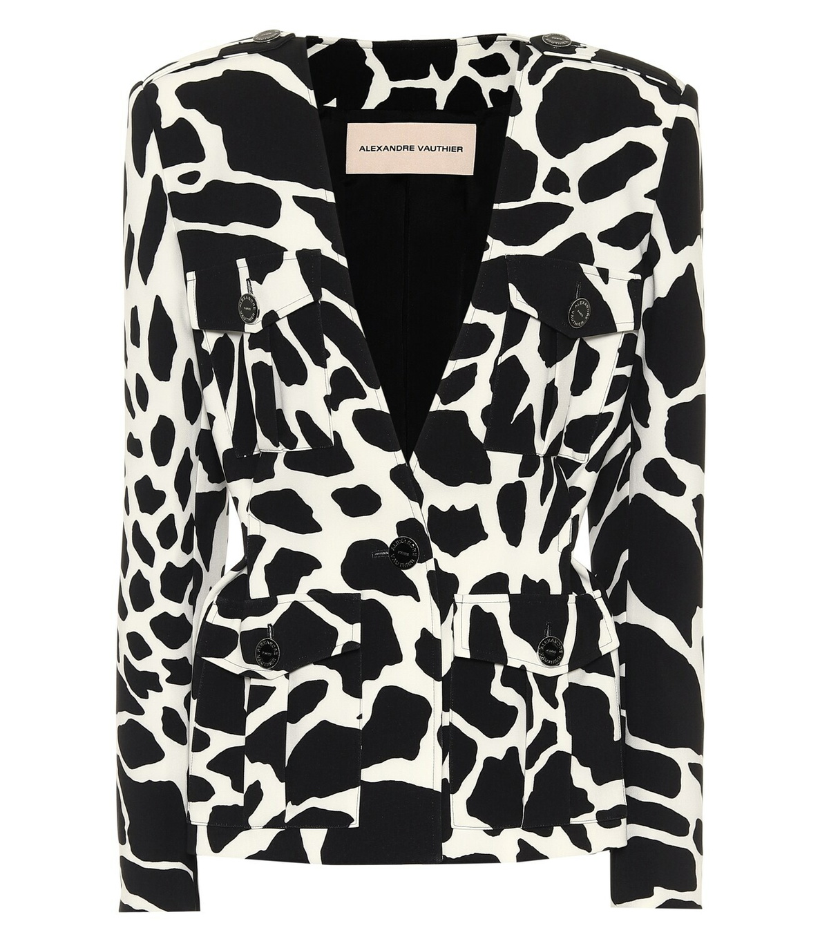 Alexandre Vauthier - Printed stretch-twill blazer