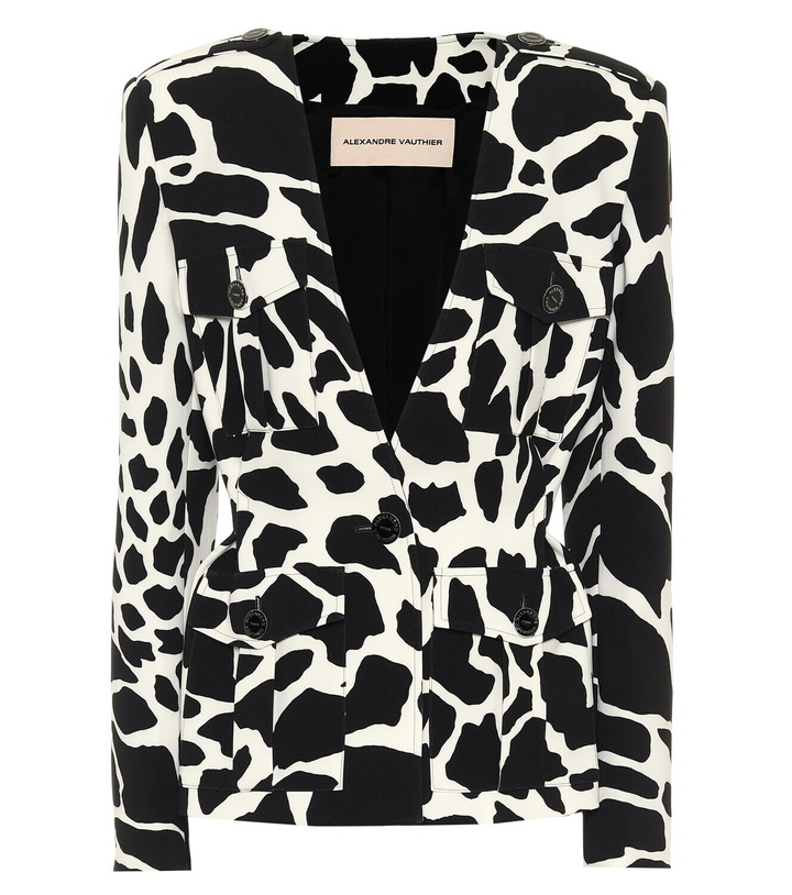 Photo: Alexandre Vauthier - Printed stretch-twill blazer