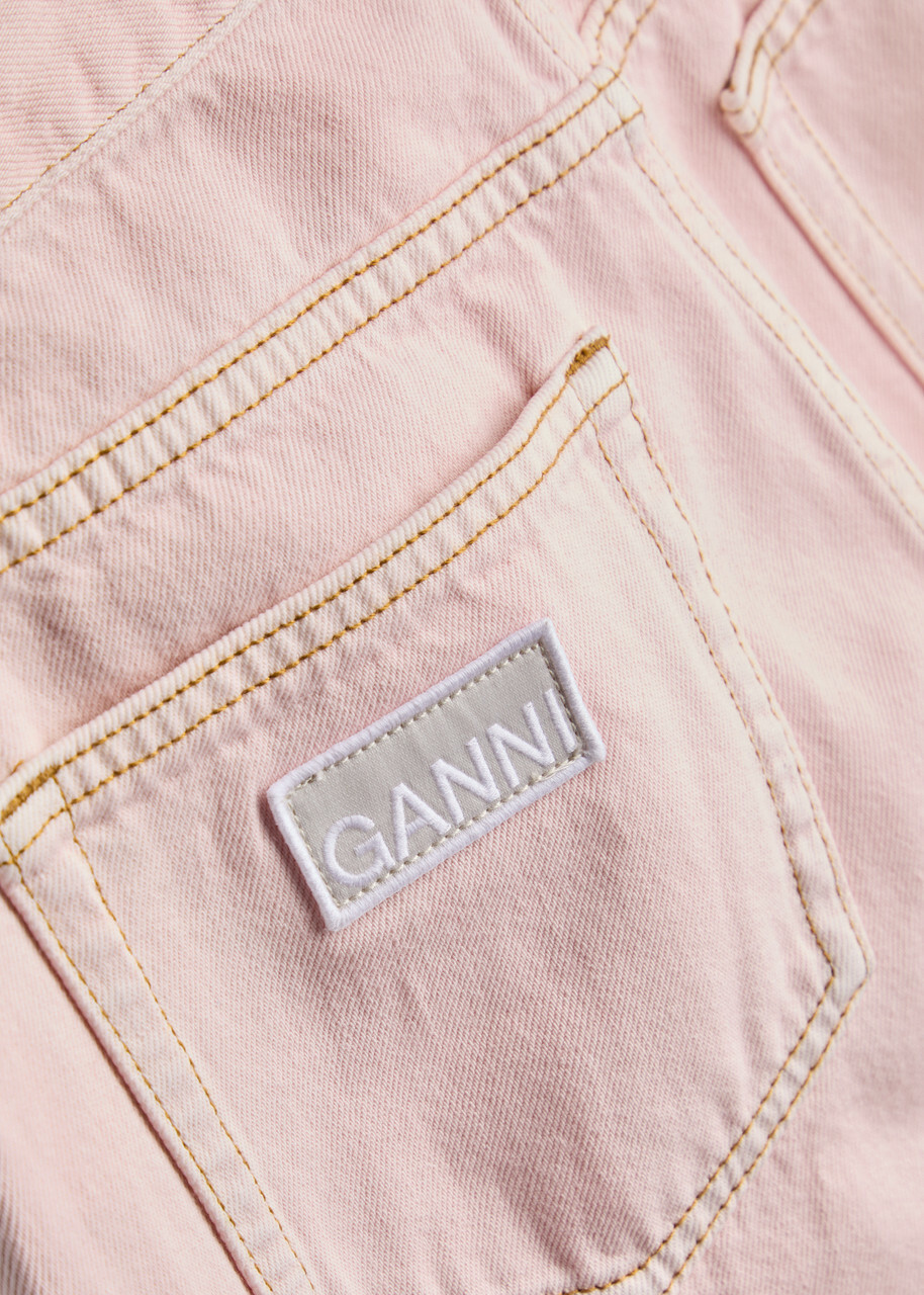 Ganni Barrel-leg Jeans Pink GANNI