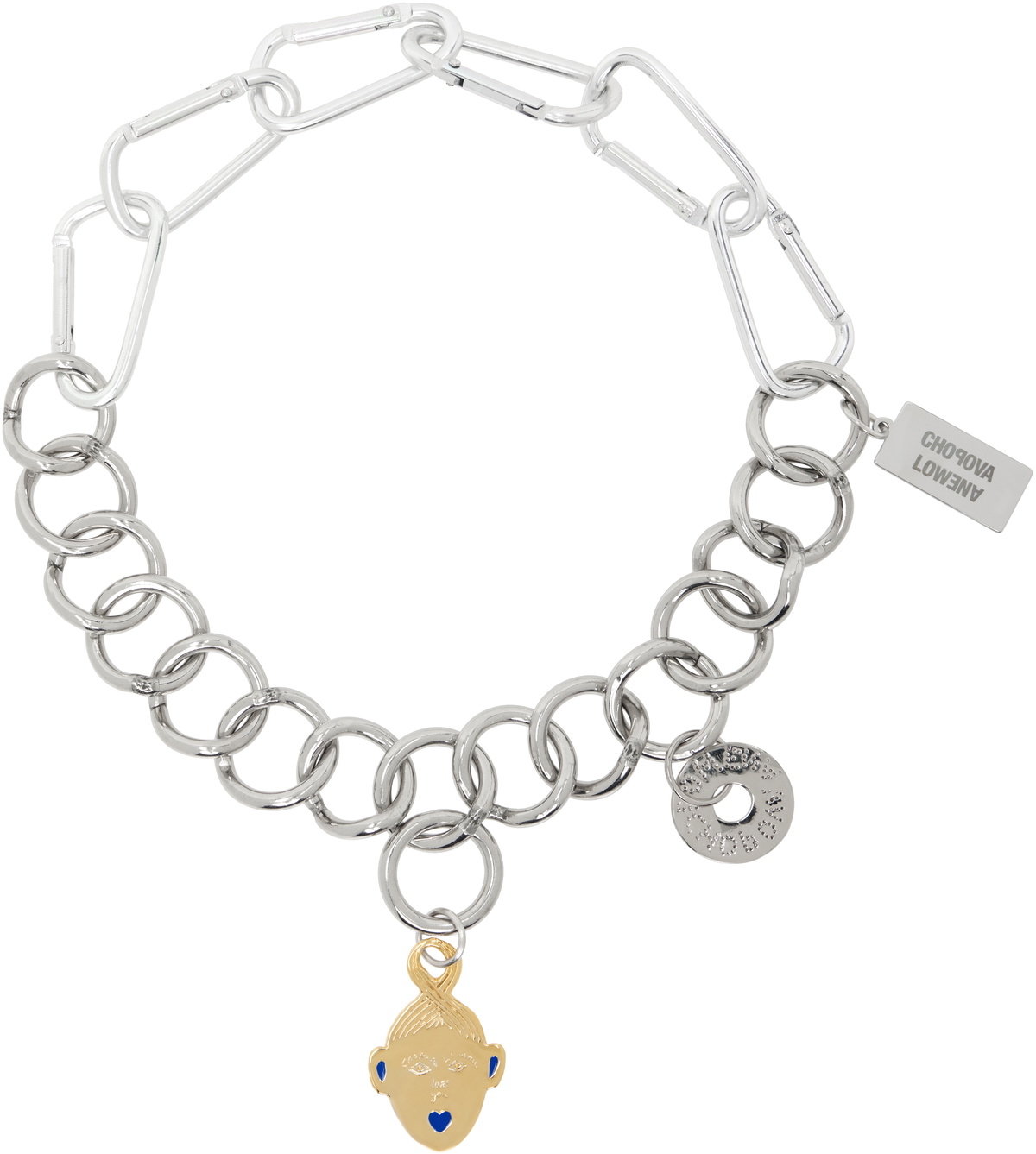 Chopova Lowena Gold Pansy Girl Necklace Chopova Lowena