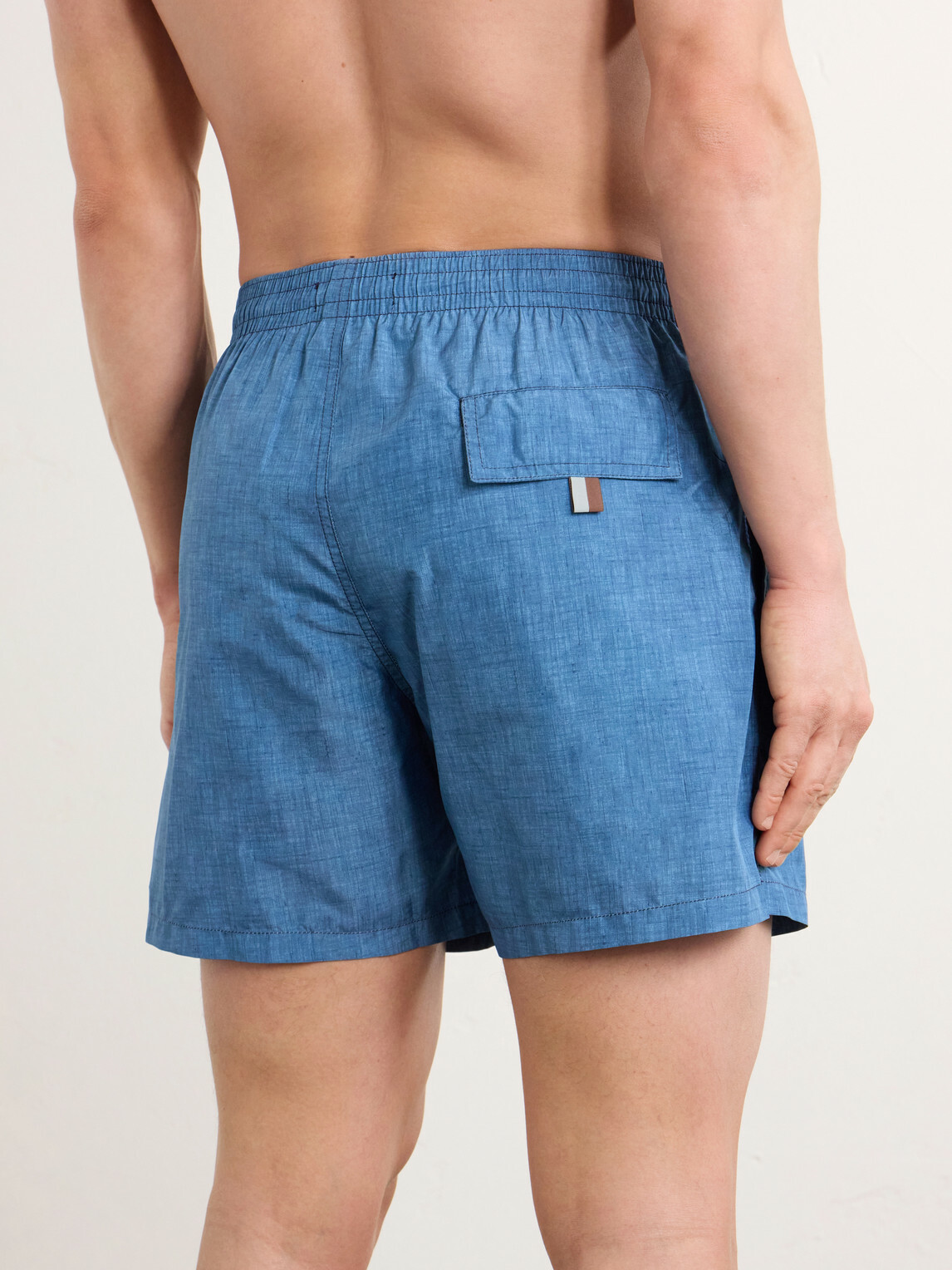 Canali - Straight-Leg Mid-Length Swim Shorts - Blue