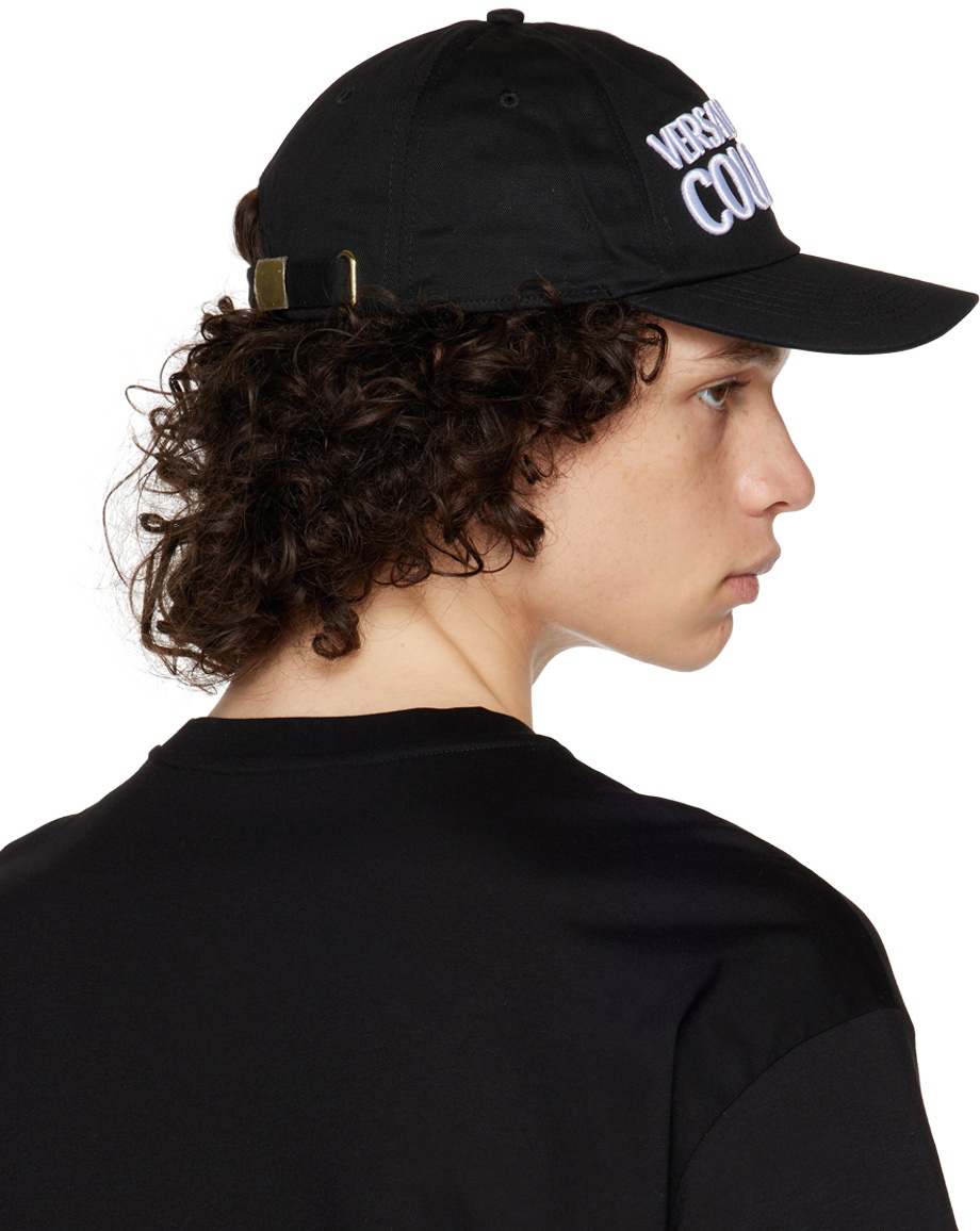 Versace Jeans Couture Black Logo Cap Versace