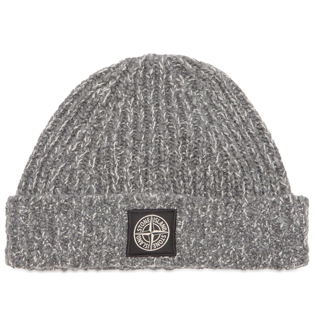 Stone Island Men's Mouline Wool Beanie in Grey 