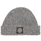 Stone Island Men's Mouline Wool Beanie in Grey 