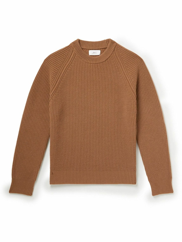 Photo: Mr P. - Ribbed Wool Sweater - Brown