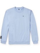 MCQ - Logo-Appliquéd Printed Cotton-Jersey Sweatshirt - Blue