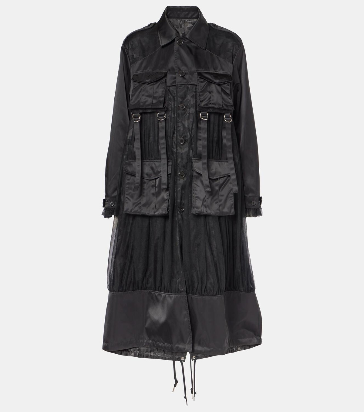 Noir Kei Ninomiya Reversible trench coat
