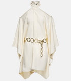 Taller Marmo Piccolo Mambo belted crêpe minidress