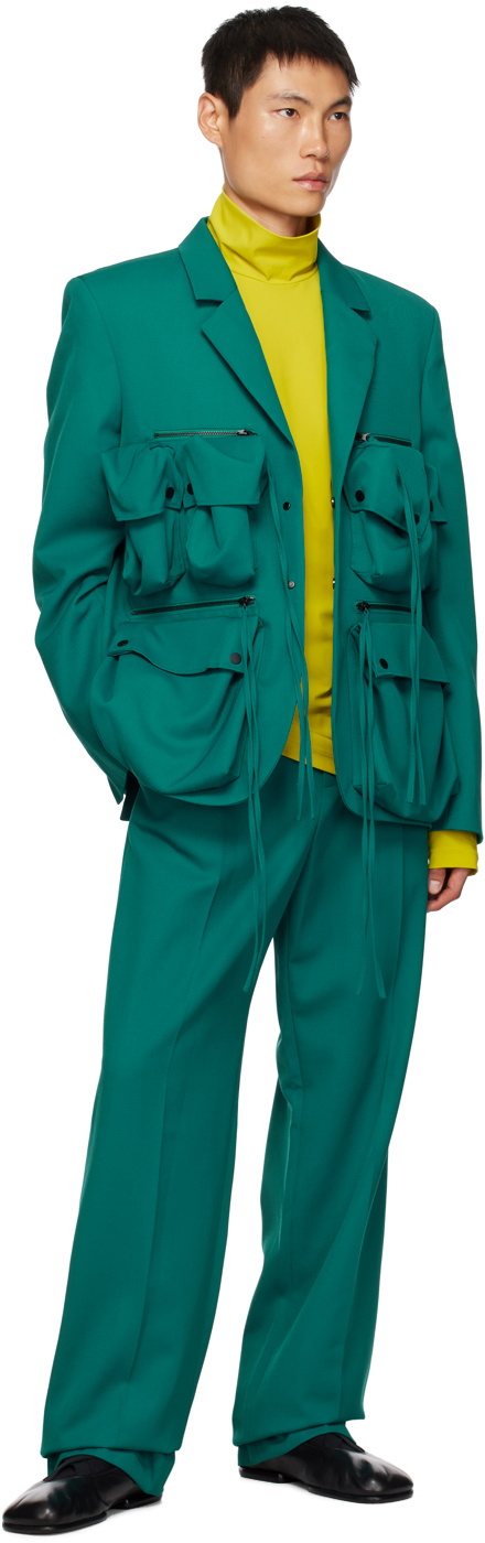 Botter Blue Pleated Trousers