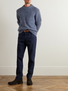 Mr P. - Berry Mélange Knitted Sweater - Blue