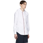Thom Browne White Zip-Front Oxford Shirt