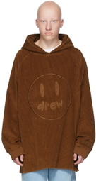 drew house SSENSE Exclusive Brown Painted Mascot Hoodie