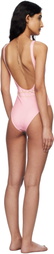 Versace Underwear Pink Square Neck Swimsuit