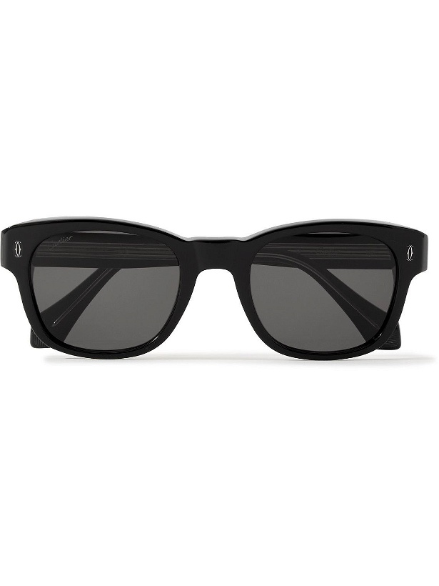 Photo: Cartier Eyewear - Square-Frame Acetate Sunglasses