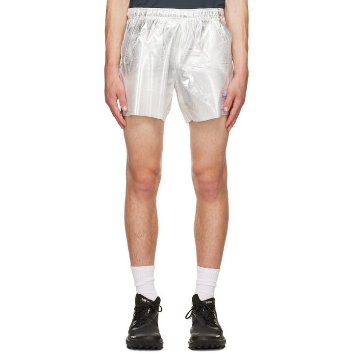 Photo: Satisfy Silver PeaceShell Unlined Shorts