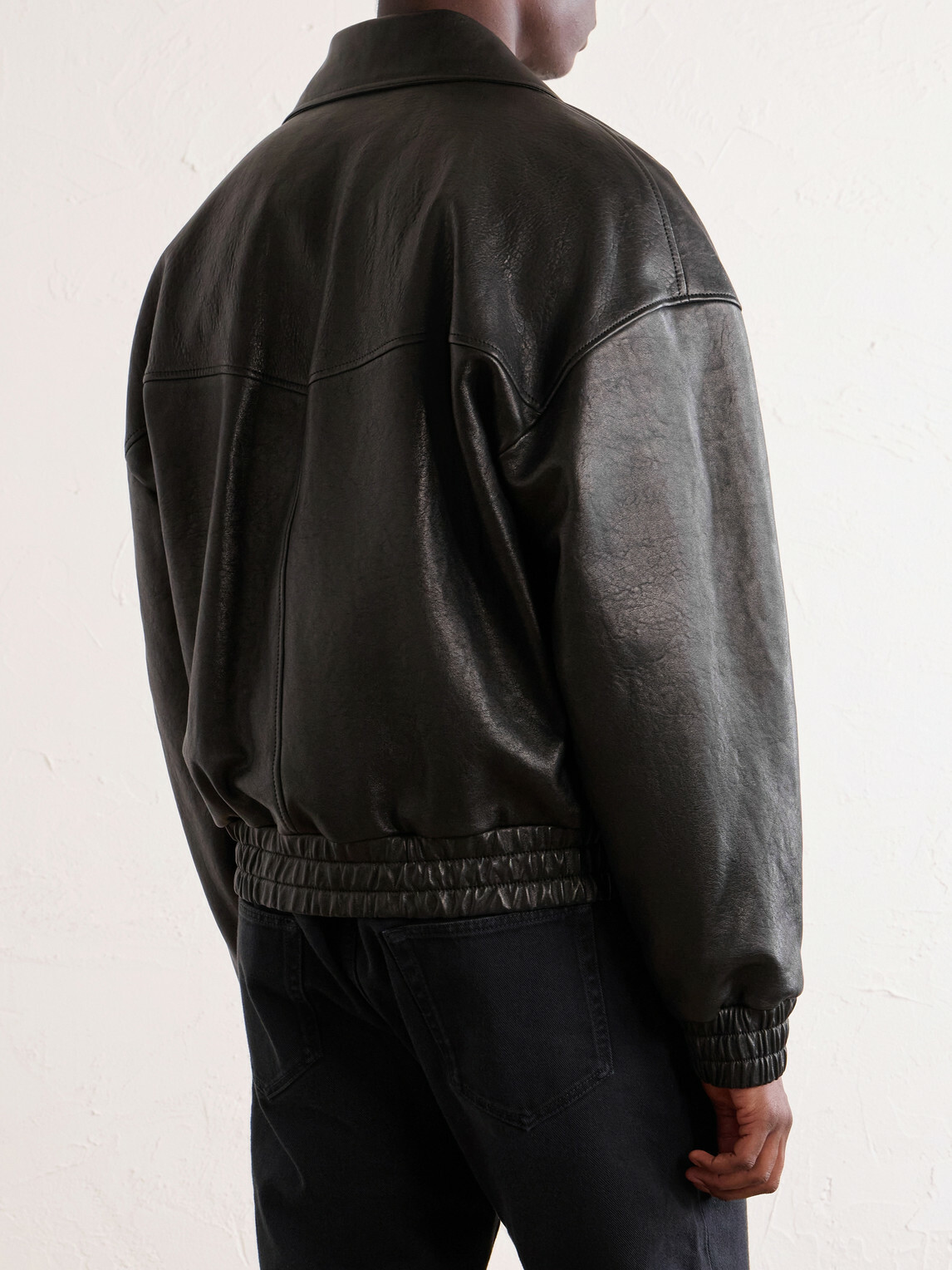 SAINT LAURENT - Leather Jacket - Black
