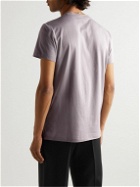 Balmain - Logo-Print Cotton-Jersey T-Shirt - Purple