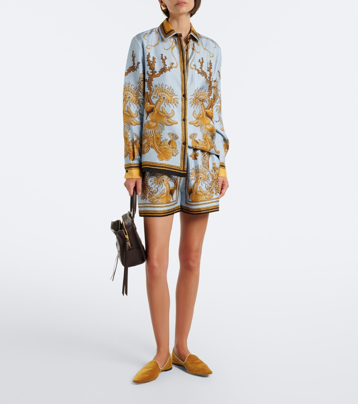 La DoubleJ Boy printed silk satin shirt