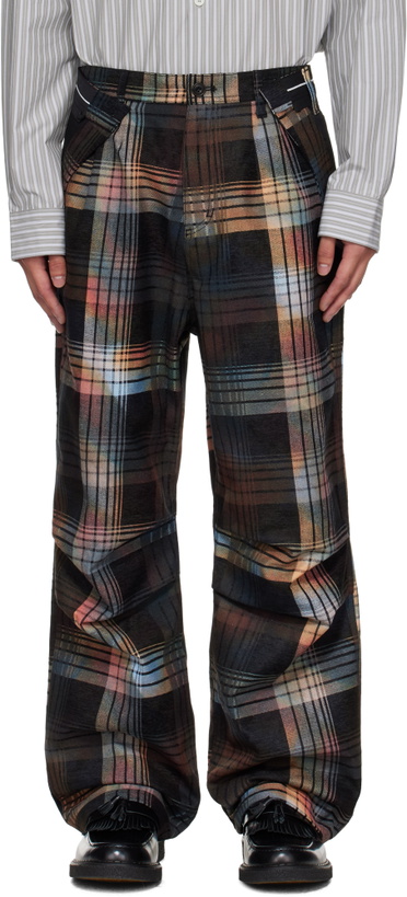 Photo: Andersson Bell Multicolor Burn-Out Check-Out Trousers