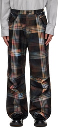 Andersson Bell Multicolor Burn-Out Check-Out Trousers