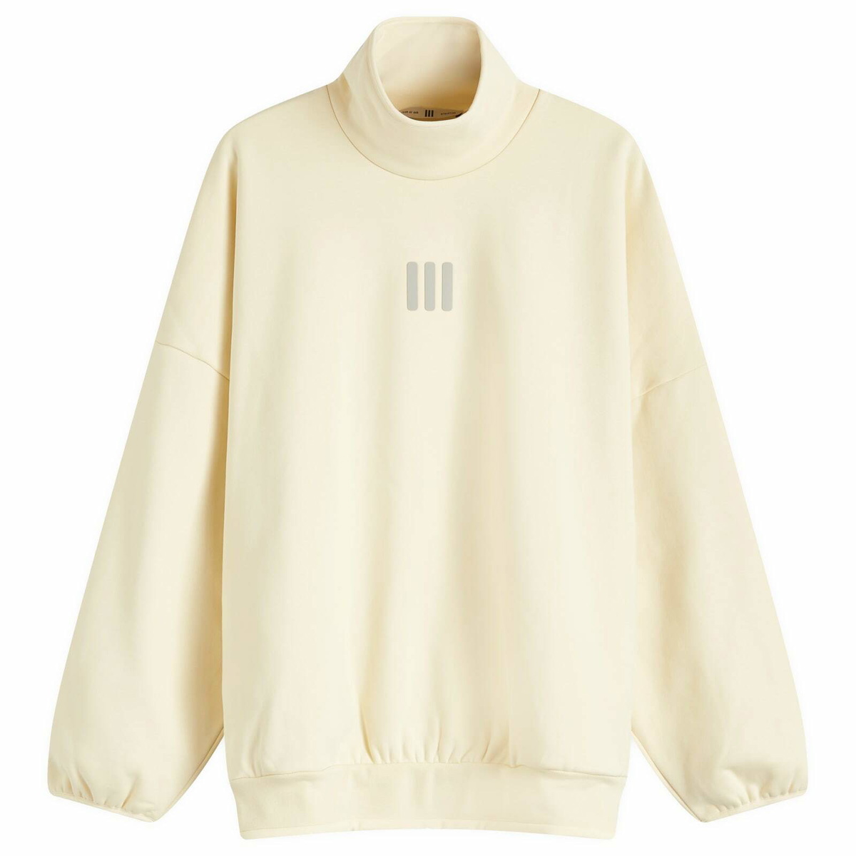 Adidas x FOG Men's Adidas x Fear Of God Athletics Fleece Mock Sweatshirt in Pale Yellow
