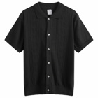 Polar Skate Co. Men's Miles Short Sleeve Cardigan in Black