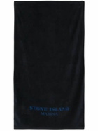 Stone Island Logo-Embroidered Beach Towel