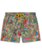 ETRO - Slim-Fit Mid-Length Floral-Print Swim Shorts - Green - S