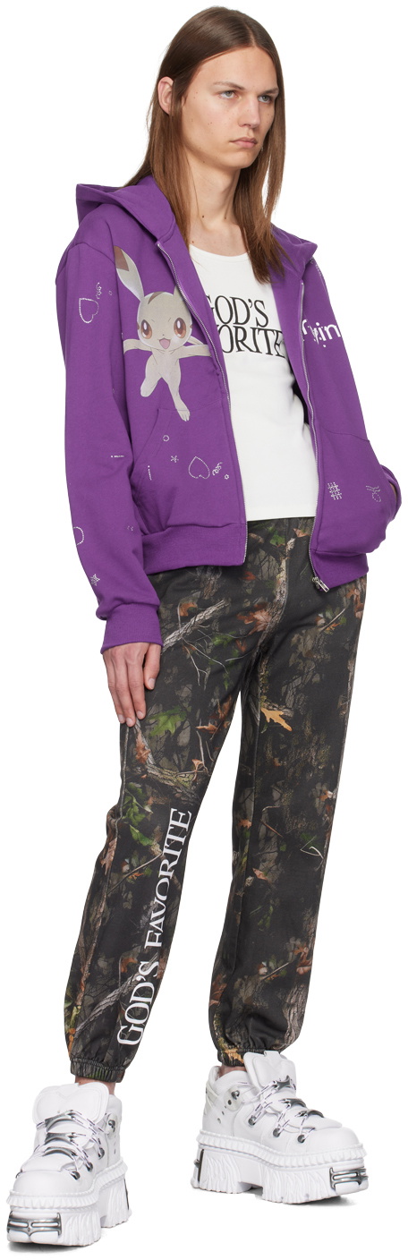 Praying Purple Pocket Creature Hoodie