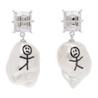 Jiwinaia White Pearl Earthling Earrings