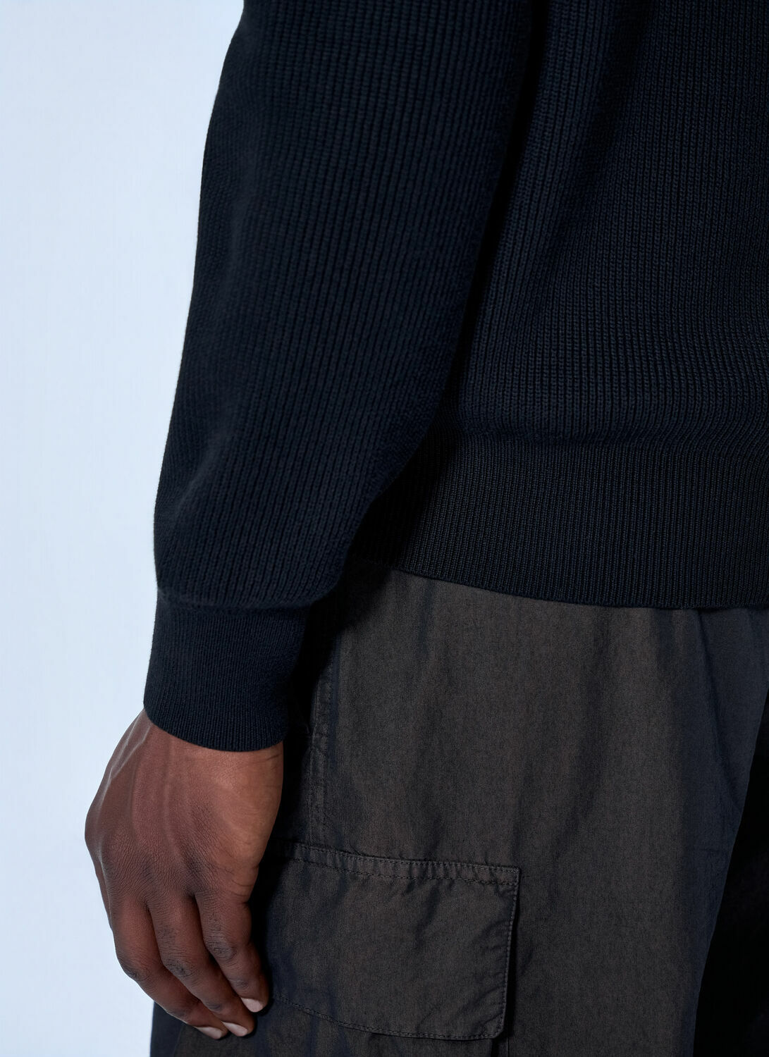 Stone Island Ribbed Zip-Up Jacket