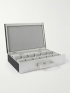 Charles Simon - Mackenzie Full-Grain Leather Twelve-Piece Travel Watch Case