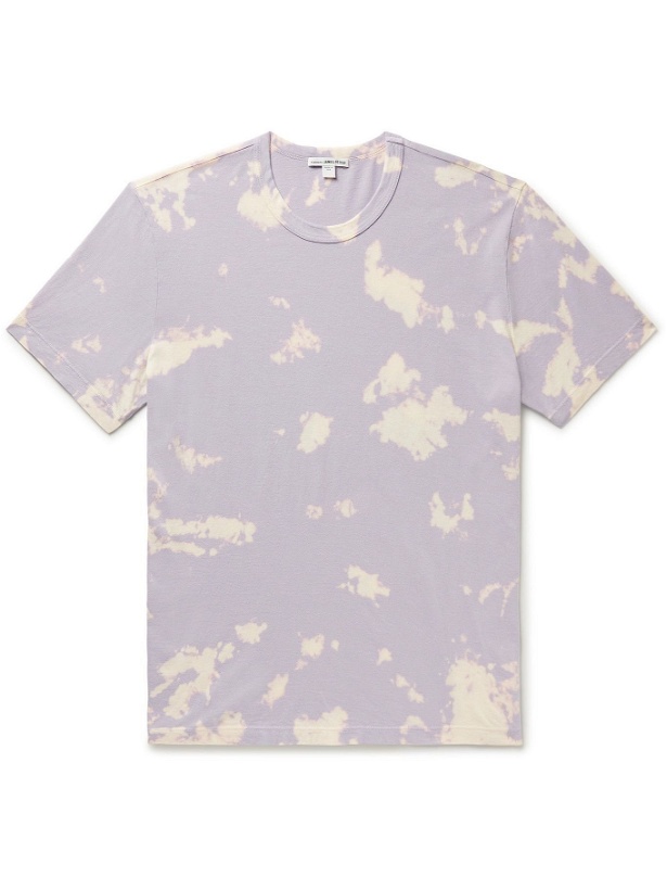 Photo: JAMES PERSE - Bleached Combed Cotton-Jersey T-Shirt - Purple