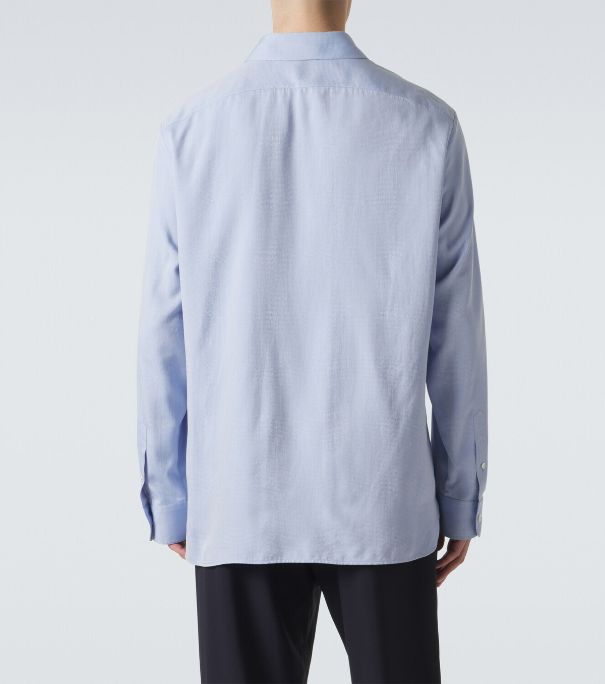 The Row Paxon silk poplin jacquard shirt