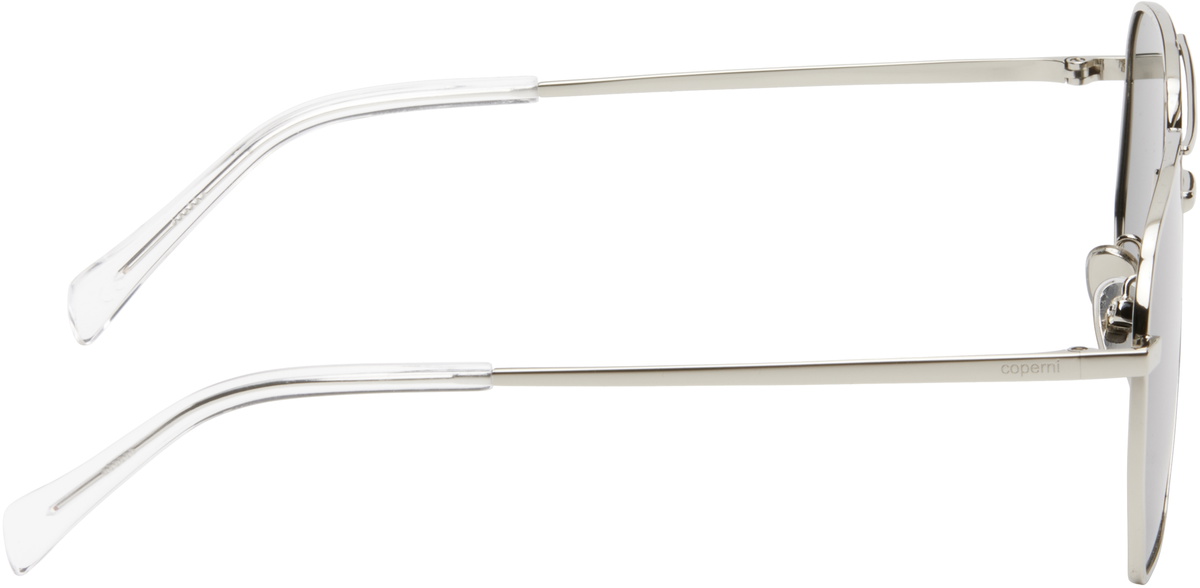 Coperni Silver Aviator Sunglasses