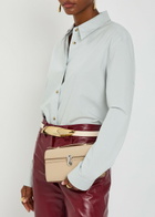 Savette Symmetry Grained Leather Pochette - Beige - One Size