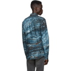 Hugo Blue Marble Print Ero3-W Shirt