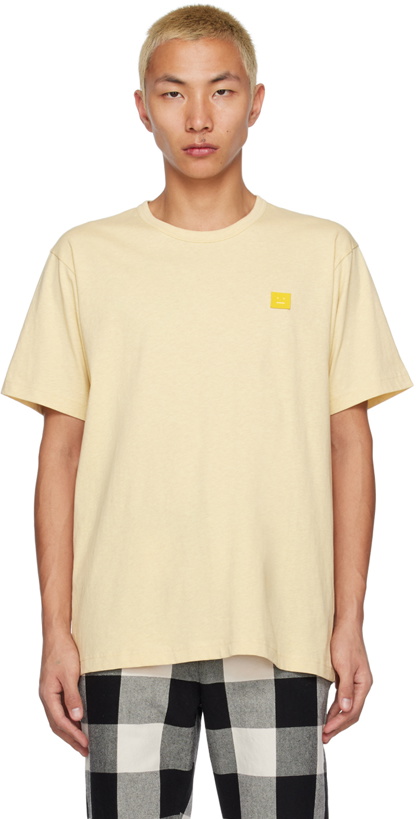 Photo: Acne Studios Yellow Patch T-Shirt
