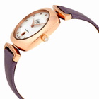 Glashutte Pavonina 18kt Rose Gold White Mother of Pearl Diamond Dial Ladies Watch 1-03-01-08-05-34