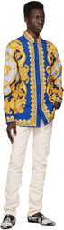 Versace Blue Barocco 660 Shirt