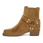 Re/Done Tan Suede Short Cavalry Boots