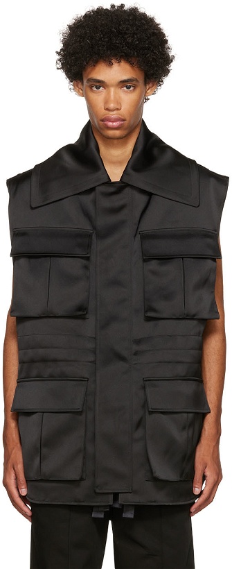 Photo: AMI Paris Black Polyester Vest