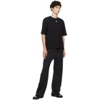 Marine Serre Black Moon Logo Jersey Loose Fit T-shirt