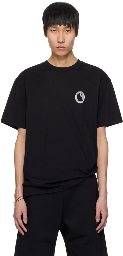 Photo: Carhartt Work In Progress Black Linked Charms T-shirt
