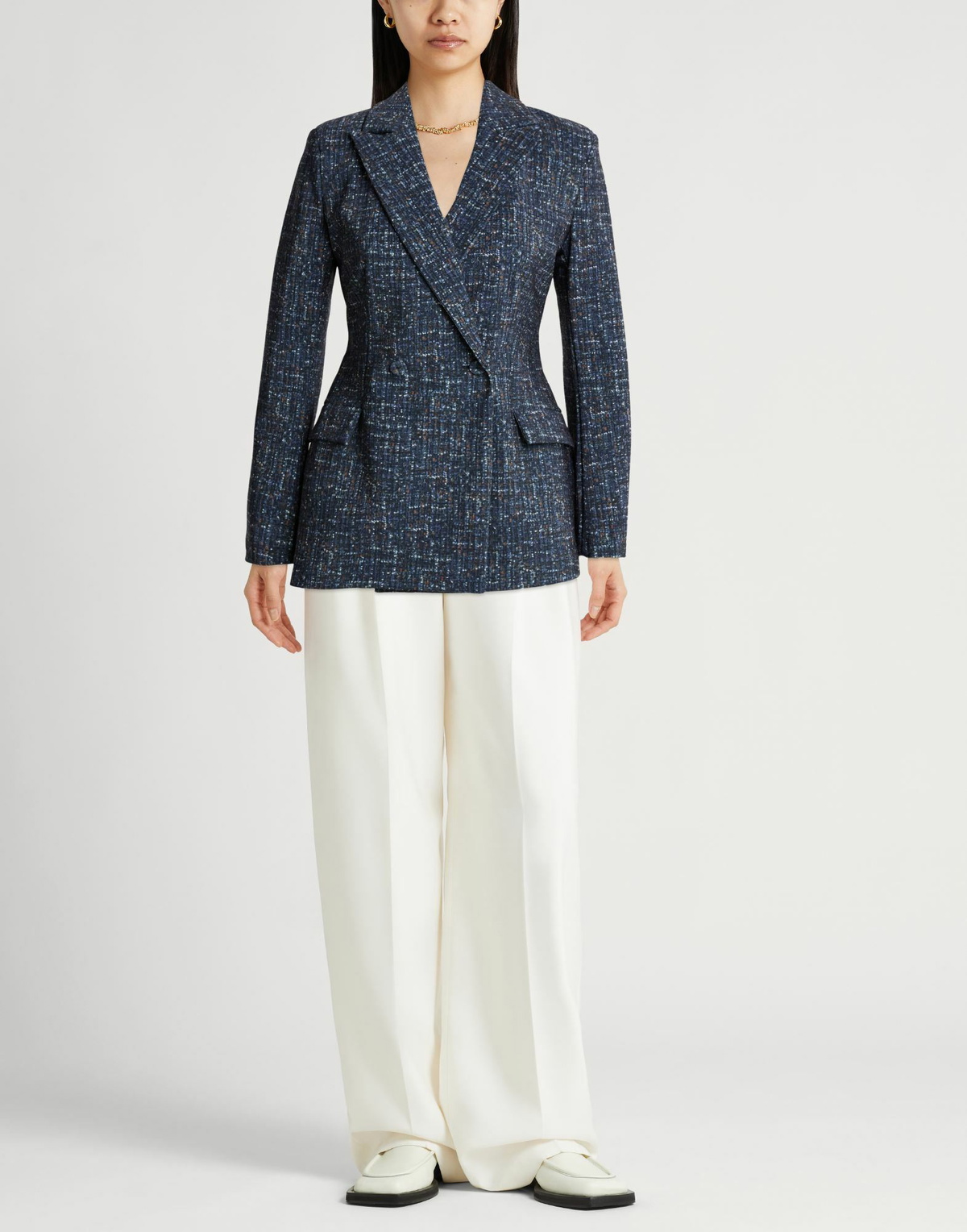 Chiara Boni La Petite Robe Womens Blazer in Blue