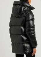 Canada Goose Women's Large Black Cypress Quilted Feather-Light Shell Coat Features a Drawstring Hood