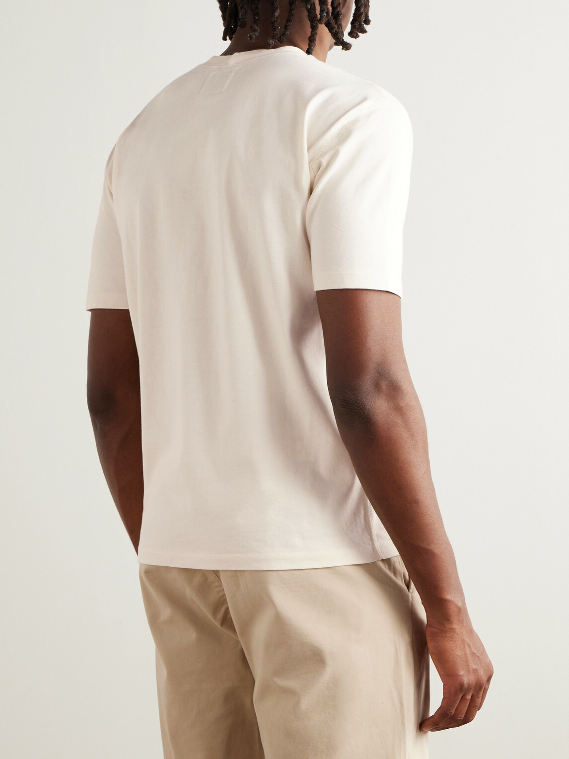 Drake's - Hiking Slim-Fit Cotton-Jersey T-Shirt - Neutrals