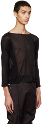 ADYAR SSENSE Exclusive Black Long Sleeve T-Shirt